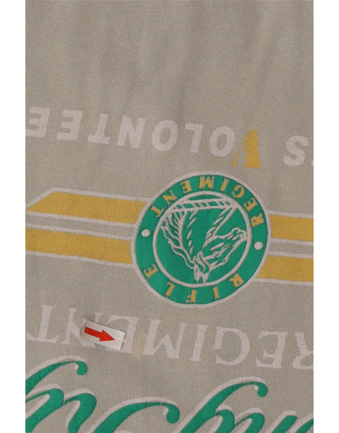 RIFLE Felpa grafica da uomo Maglione grande cotone grigio