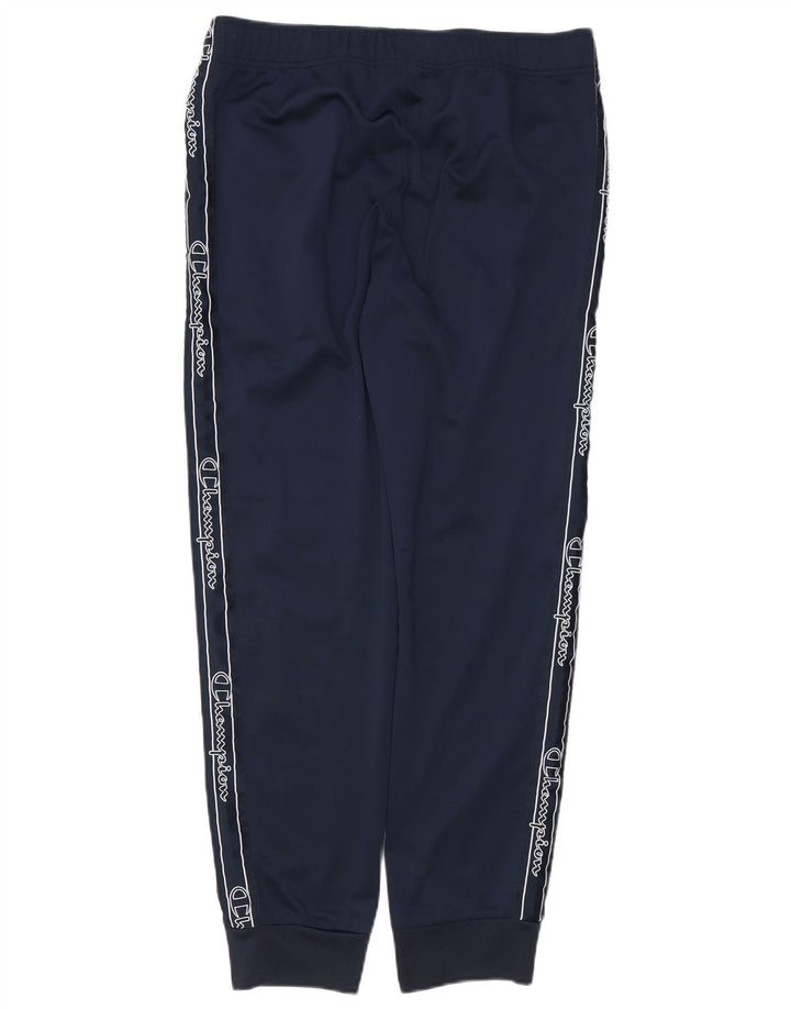 Pantaloni da tuta con grafica Champion da uomo, pantaloni da jogging, medio, blu navy