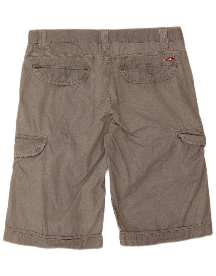 Pantaloncini cargo da uomo Teddy Smith W32 cotone gessato grigio medio