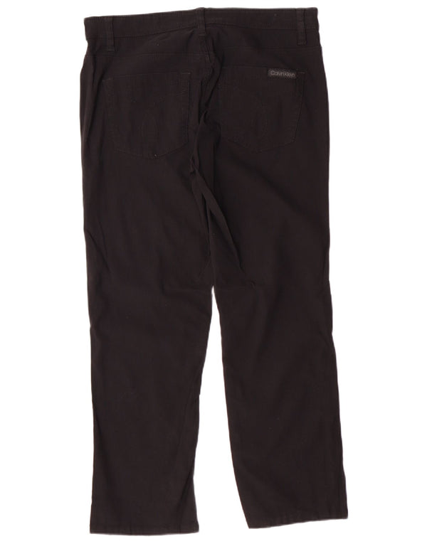 Pantaloni casual da donna Calvin Klein Jeans US 6 Small W32 L26 Nero Classico