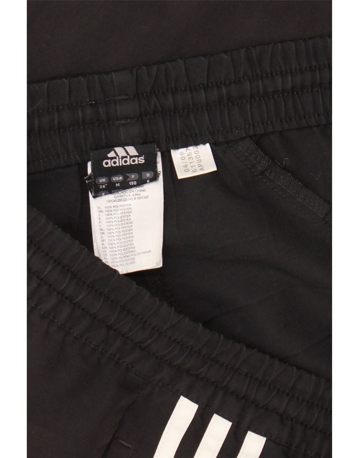 Pantaloncini sportivi da uomo Adidas grandi in poliestere nero