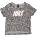 NIKE Womens Oversized Graphic T-Shirt Top UK 10 Small Black Geometric Vintage Nike and Second-Hand Nike from Messina Hembry 