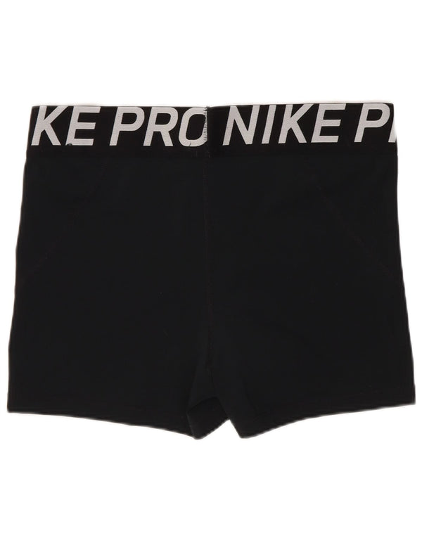 Pantaloncini sportivi grafici Nike da donna UK 18 XL W30 poliestere nero