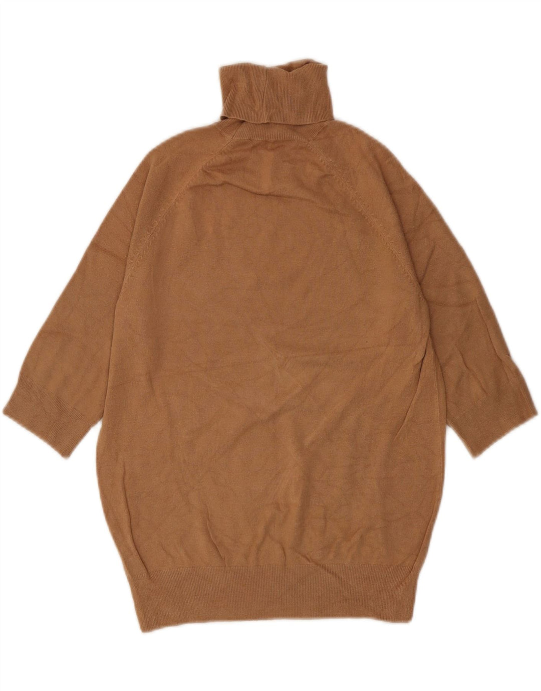 Maglione Zara da donna con collo alto e maniche a 3/4, UK 12 Marrone medio