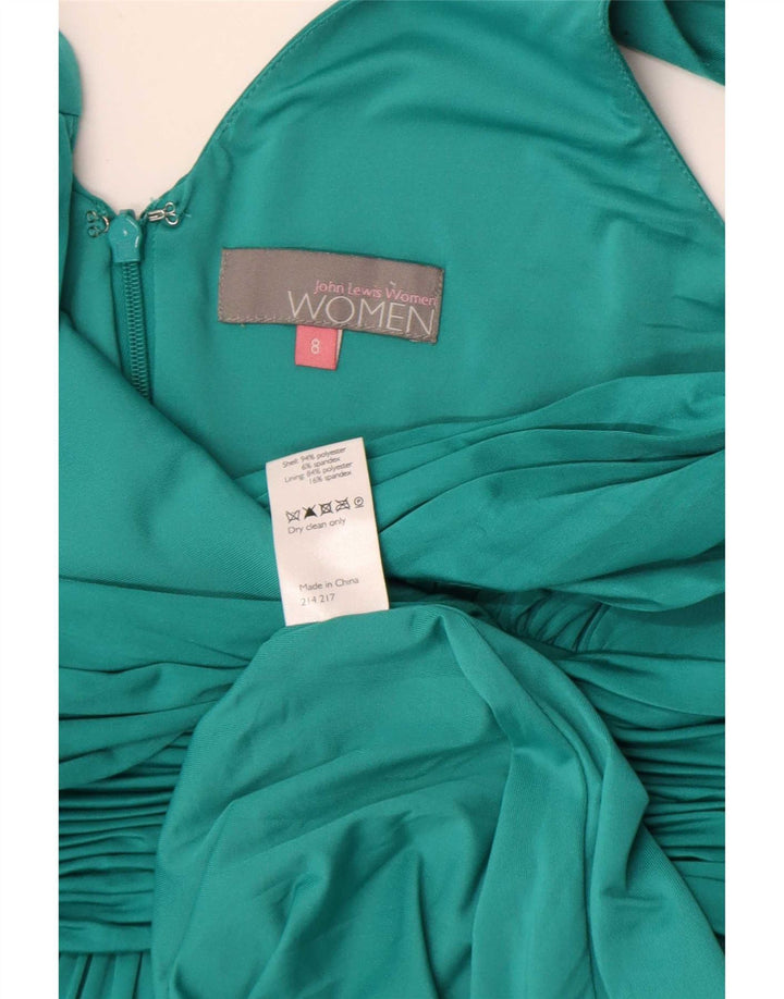 Abito impero senza maniche da donna John Lewis UK 8 piccolo poliestere verde
