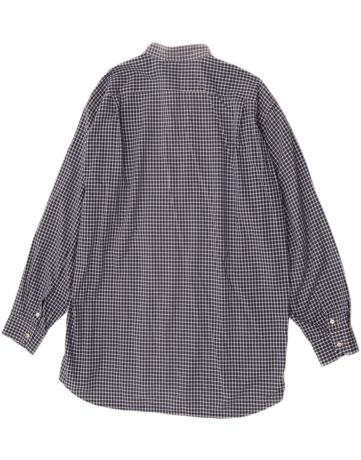 Camicia da uomo Lacoste taglia 41 grande a quadretti blu navy