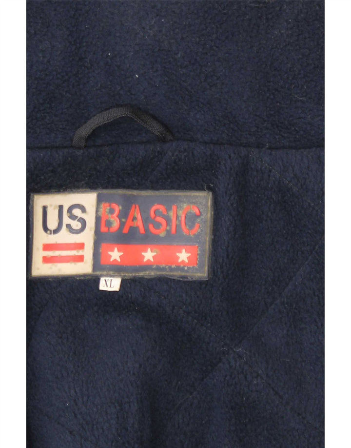 Giacca a vento vintage da uomo UK 42 XL poliestere blu navy