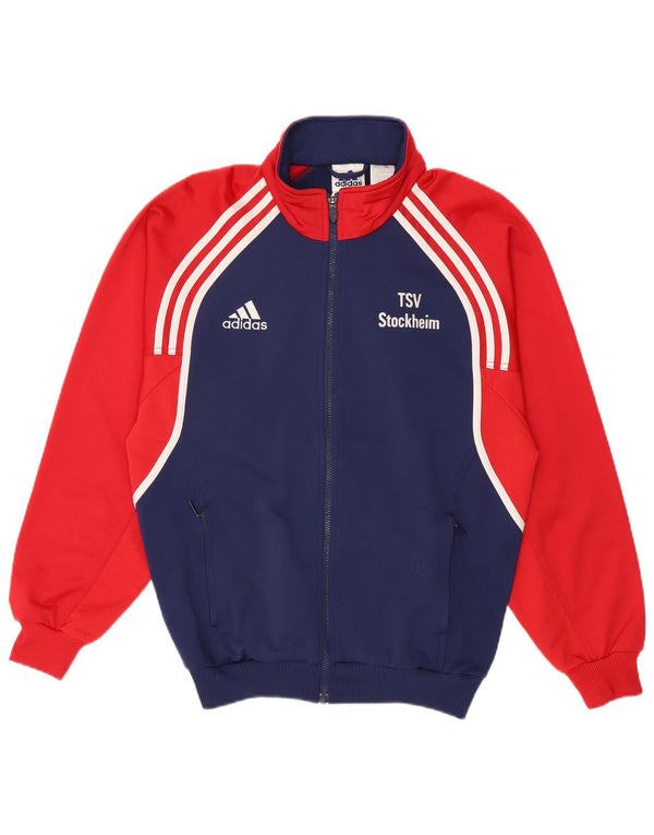 Tuta intera Adidas da uomo con grafica UK 40/42 Medium Blu Navy Colourblock