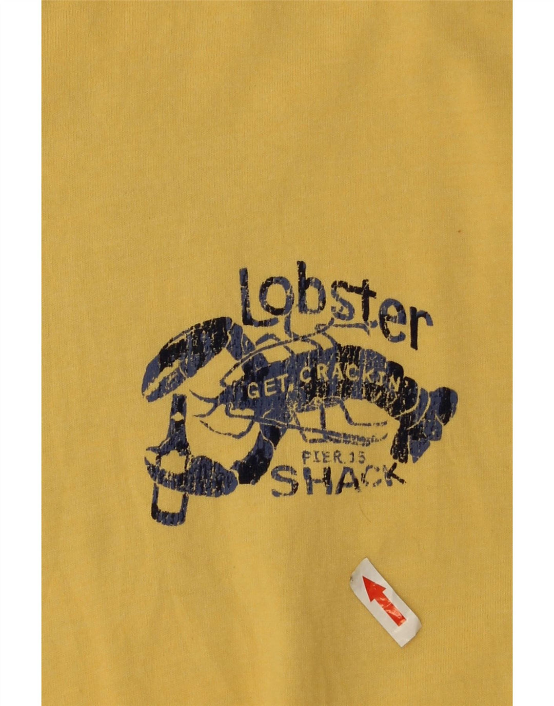 T-shirt grafica da uomo Izod Top XL in cotone giallo