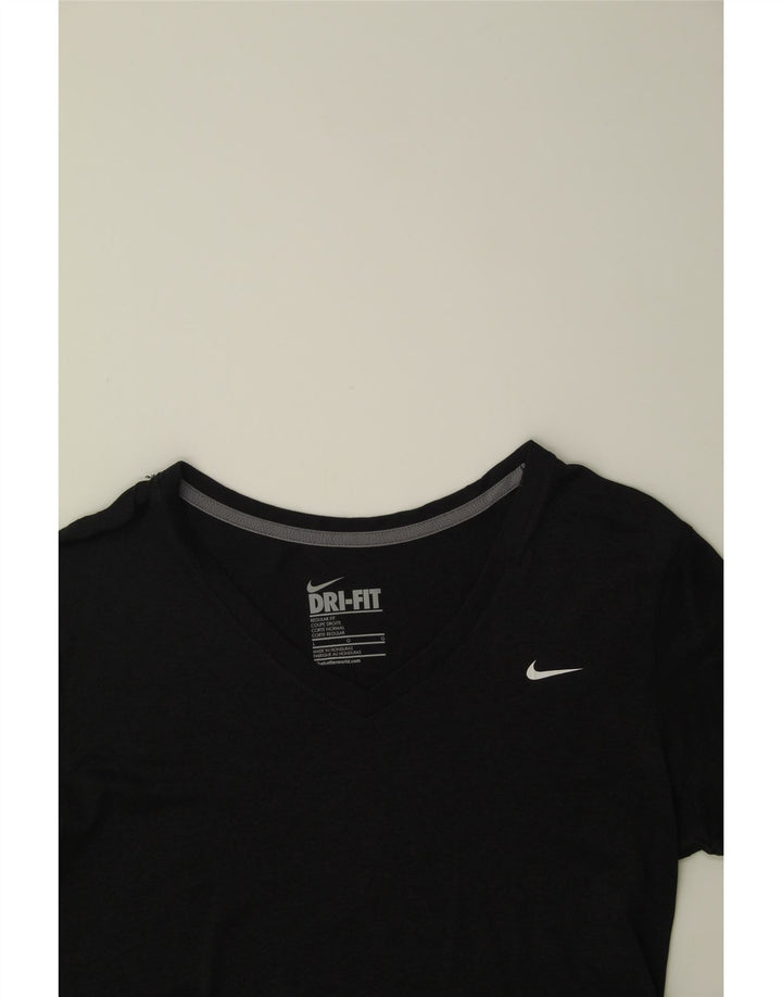 NIKE Womens Dri Fit Regular Fit T-Shirt Top UK 14 Large Grey Polyester Vintage Nike and Second-Hand Nike from Messina Hembry 