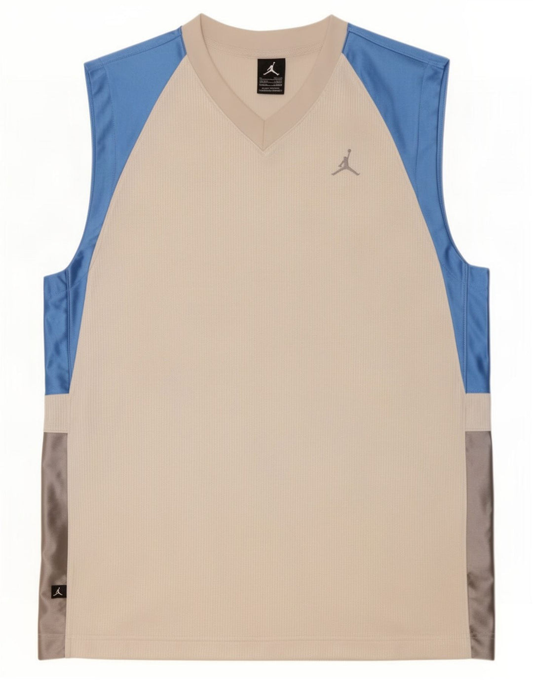 Canotta da uomo Jordan UK 39/41 Poliestere color block bianco medio