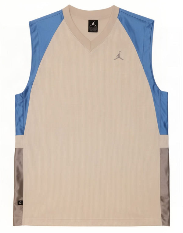 Canotta da uomo Jordan UK 39/41 Poliestere color block bianco medio