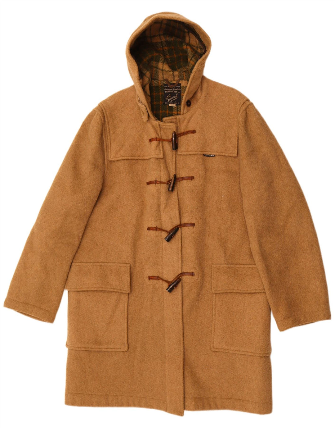 Montgomery con cappuccio da donna Gloverall UK 42 XL Beige Lana