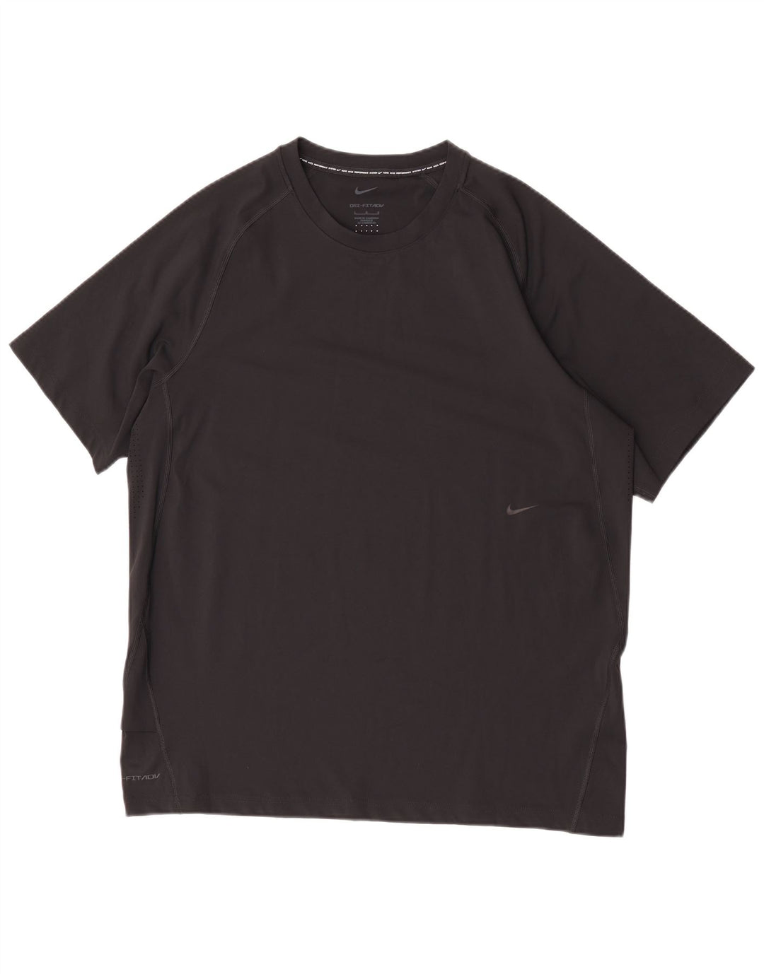 T-shirt Nike Dri Fit da uomo, grande, in poliestere nero