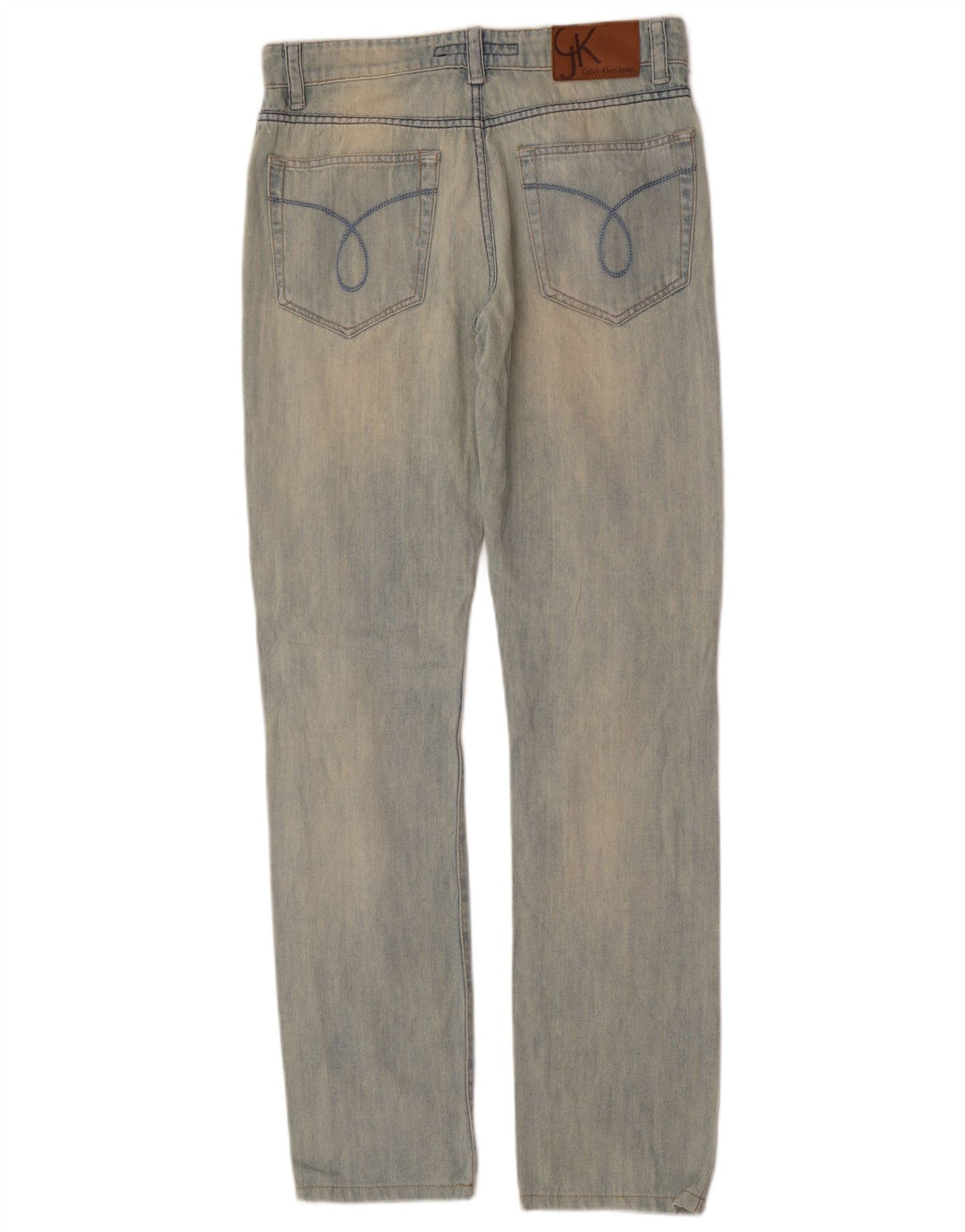 Jeans dritti da donna Calvin Klein W29 L32 cotone blu
