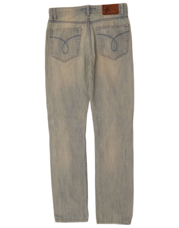 Jeans dritti da donna Calvin Klein W29 L32 cotone blu