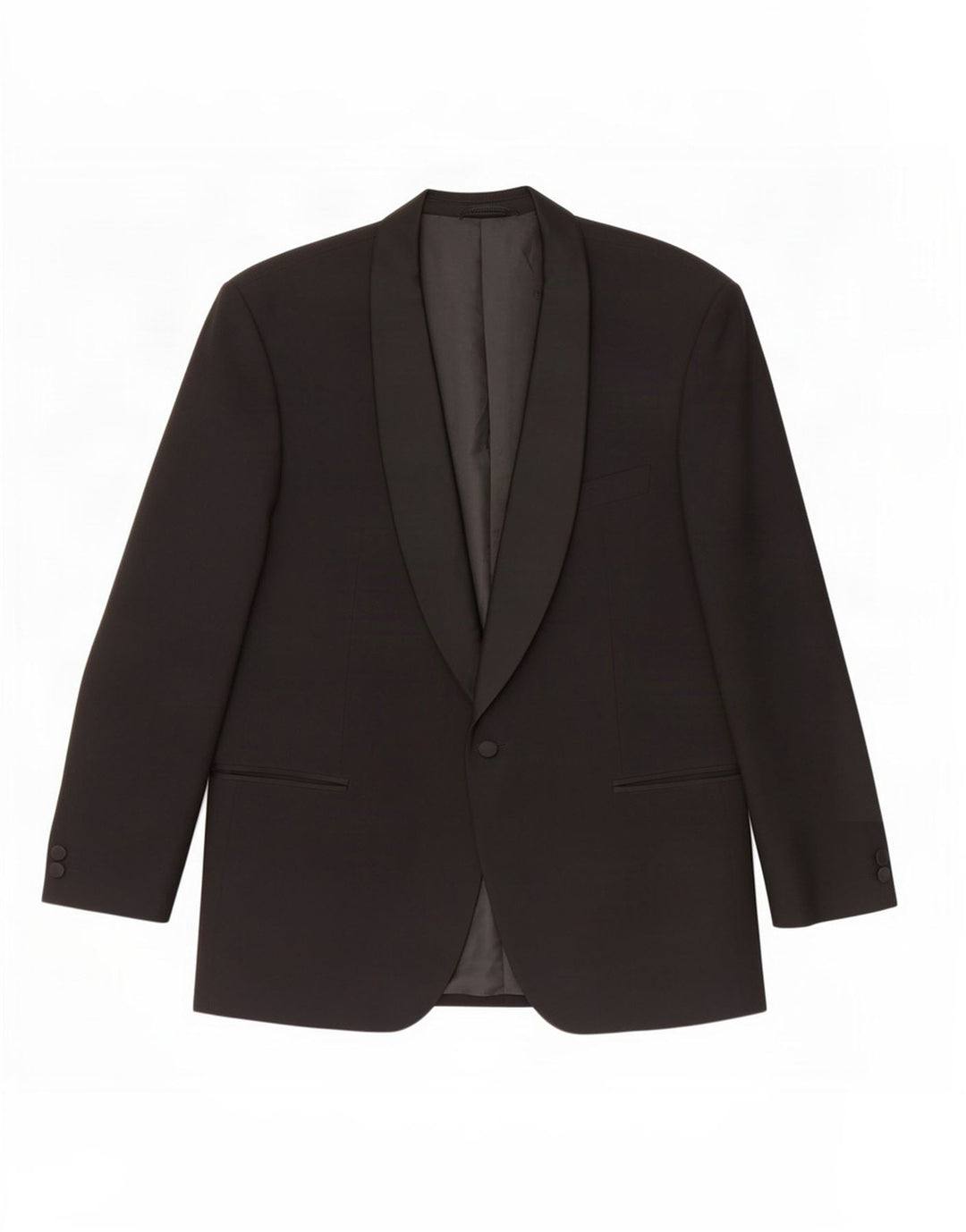 Giacca blazer da uomo a 1 bottone Wilvorst UK 38 lana nera media