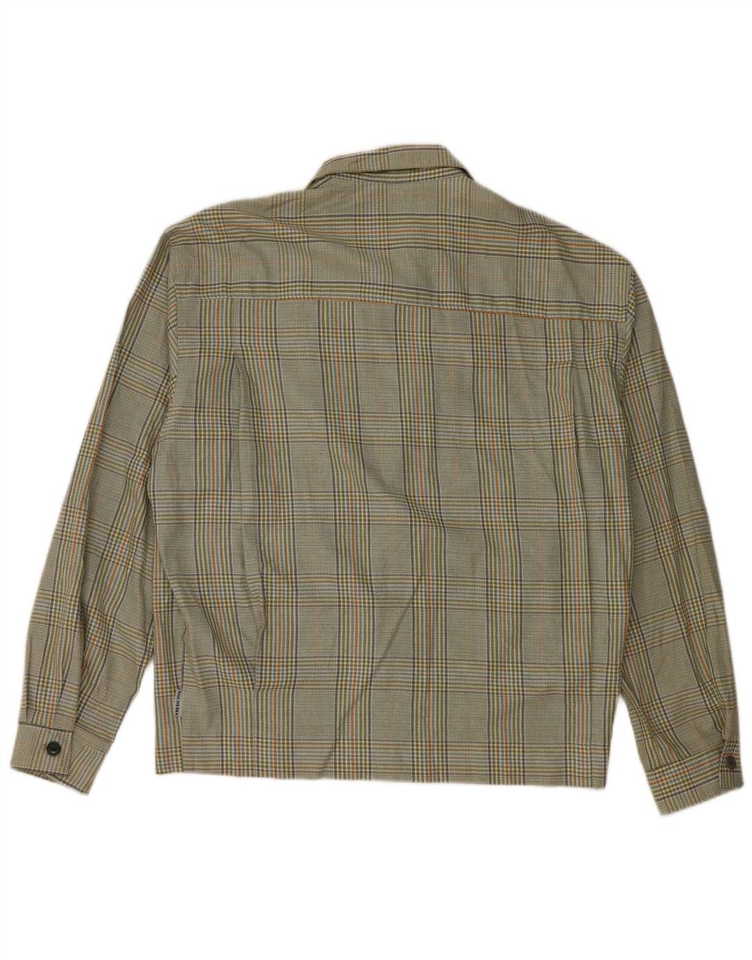 Giubbotto bomber da uomo Fresh Jive UK 40 cotone a quadri verdi grandi