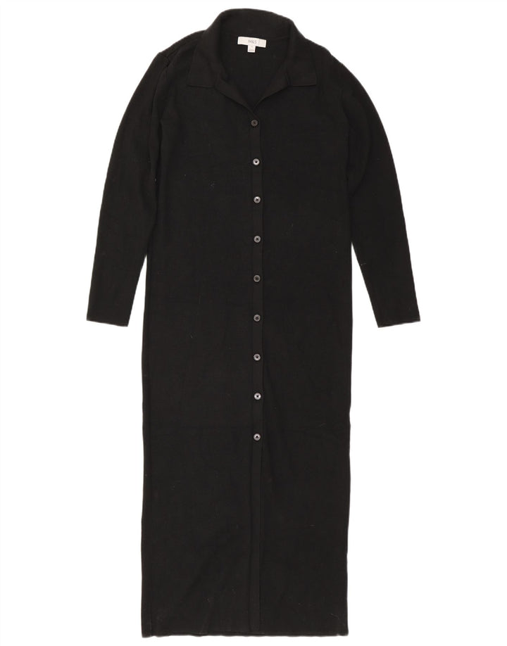 Abito maglione da donna Marks & Spencer UK 10 piccolo in viscosa nera