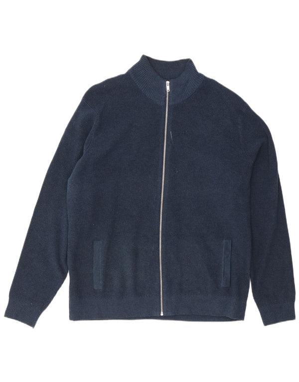 Maglione cardigan da uomo Marks & Spencer XL poliestere blu navy