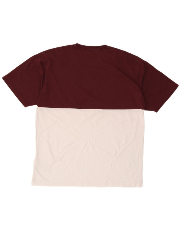 T-shirt da uomo Vans Classic Fit XL in cotone color block bianco