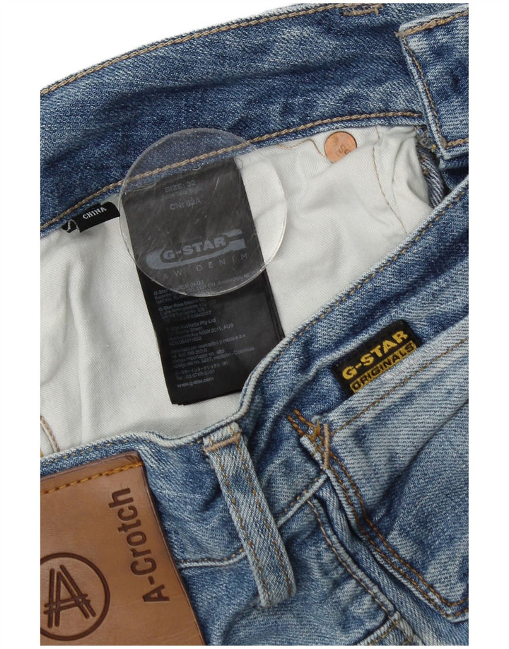 Pantaloncini di jeans da uomo G-Star W32 cotone blu medio