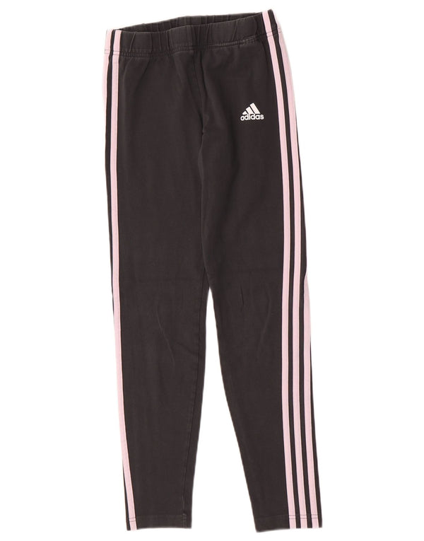 Leggings Adidas Bambina 14-15 Anni Cotone Grigio