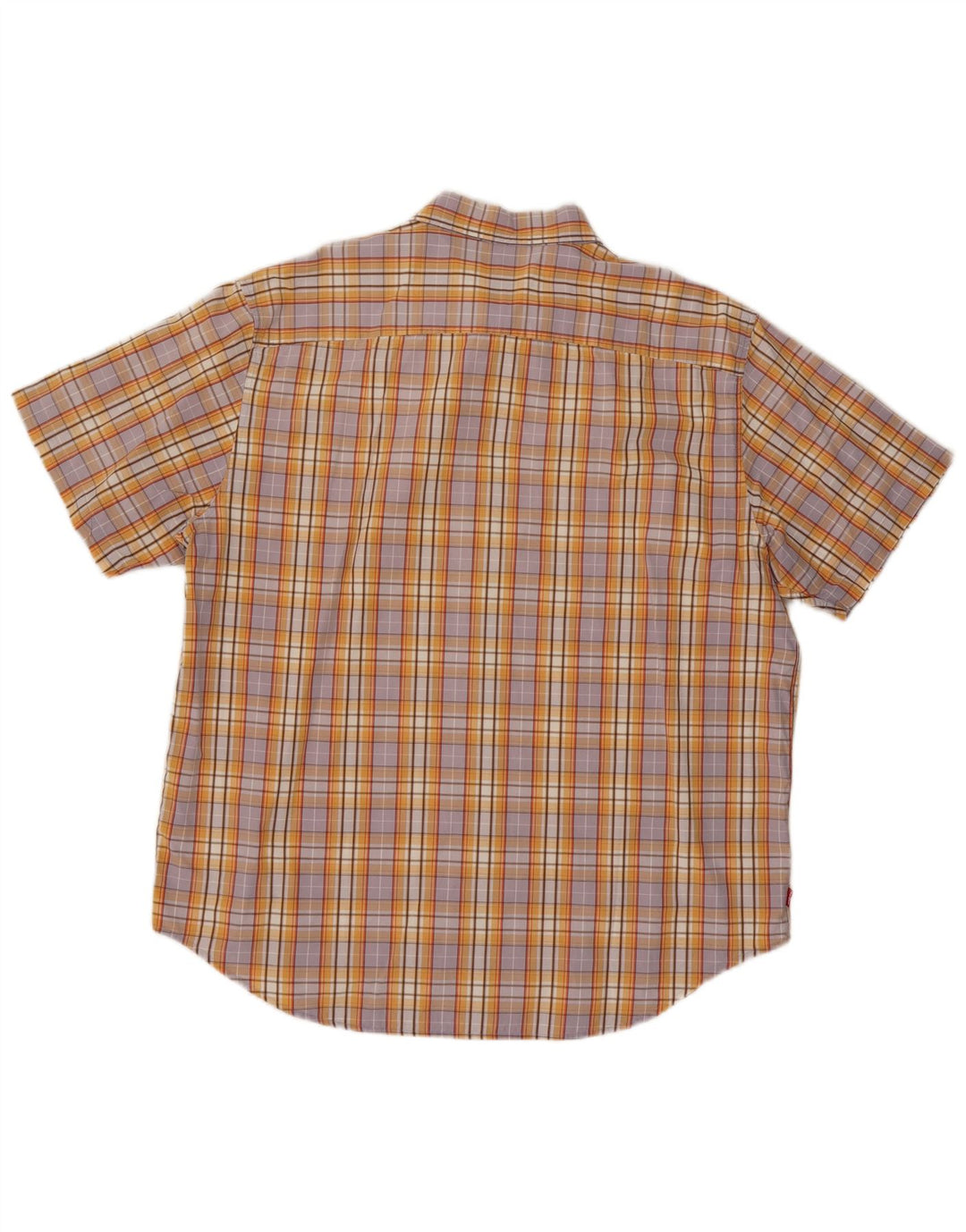 Levi's Camicia a maniche corte da uomo in cotone a quadri multicolore grande
