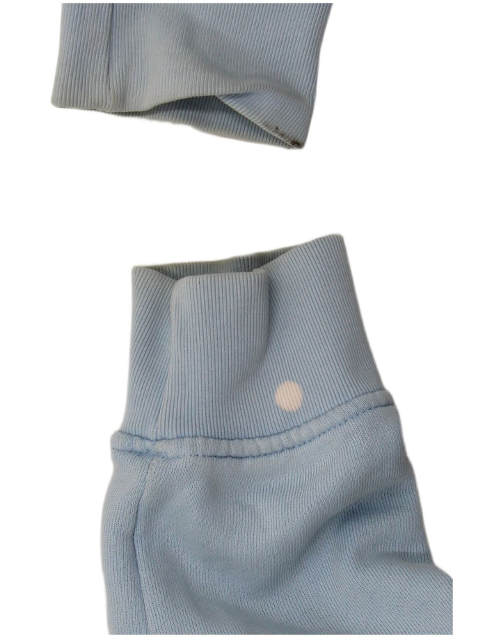 Felpa oversize con grafica da donna Adidas UK 8 piccola in cotone blu