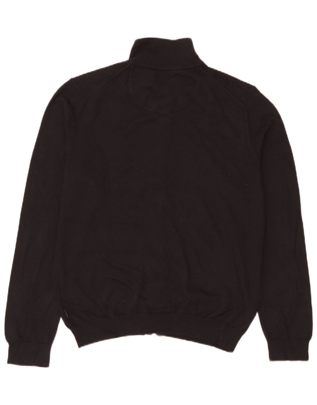 Hugo Boss Maglione cardigan vestibilità regolare da uomo grande cotone nero