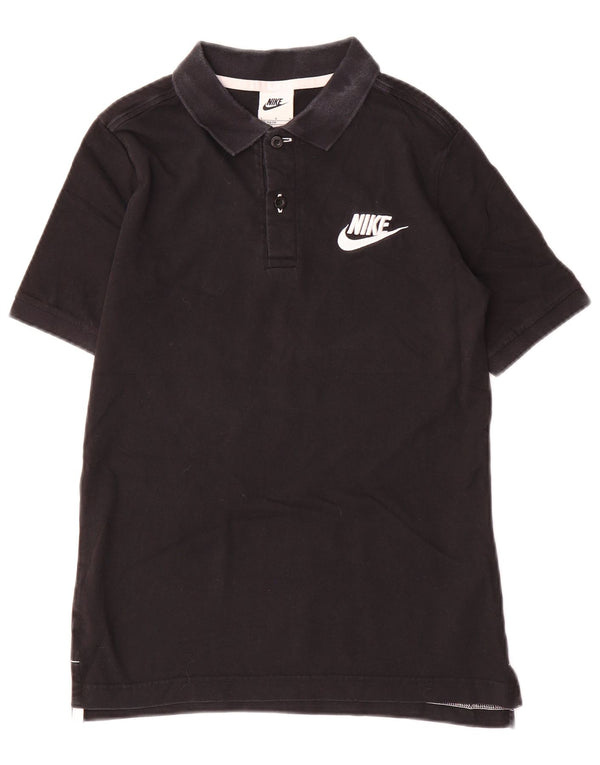 Polo Nike Ragazzo 12-13 Anni Large Nera In Cotone