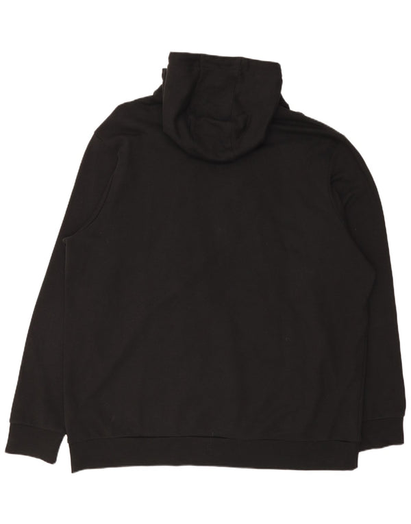 Felpa con cappuccio grafica da uomo Hugo Boss 4XL cotone nero