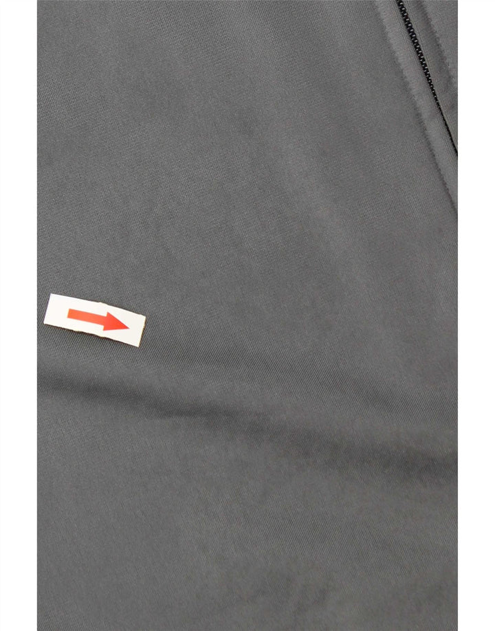 Giacca da ginnastica grafica da uomo Adidas Top in poliestere grigio medio