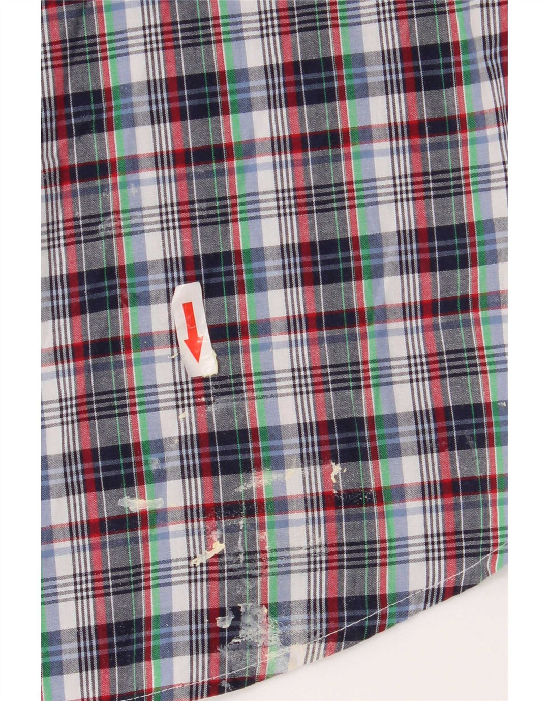 Chaps Camicia a maniche corte da uomo Easy Care 2XL Cotone a quadri multicolore