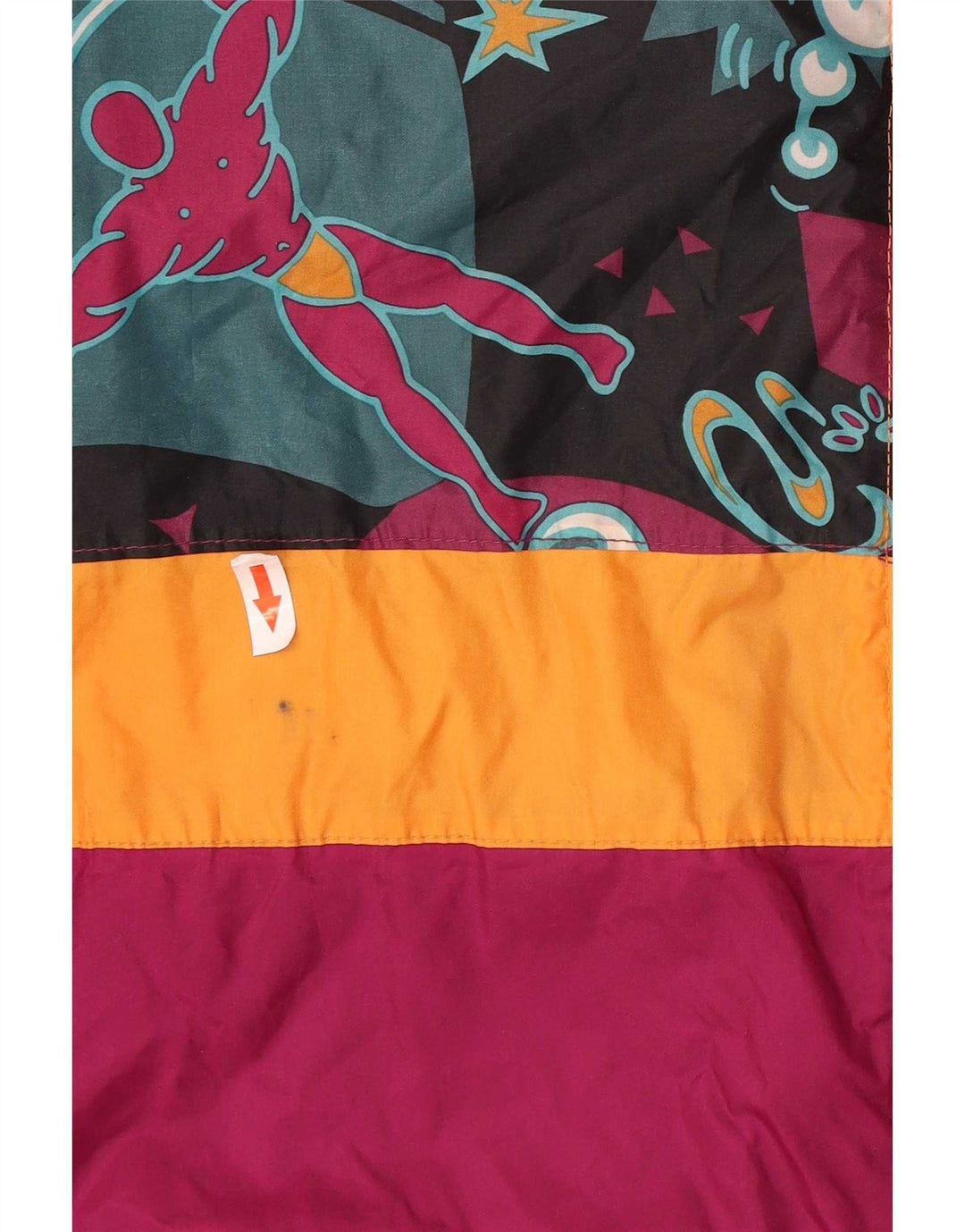 Impermeabile con cappuccio da uomo J Jeantex UK 40 Large multicolore geometrico