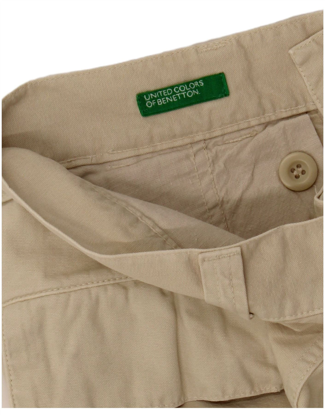 Pantaloncini cargo da uomo BENETTON W30 beige medio