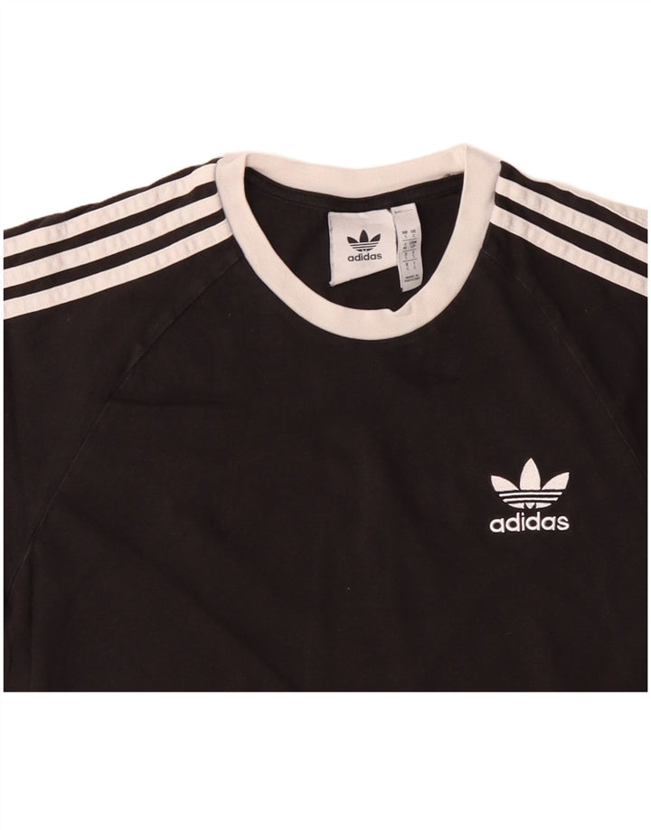 T-shirt ADIDAS da uomo Top piccola in cotone nero