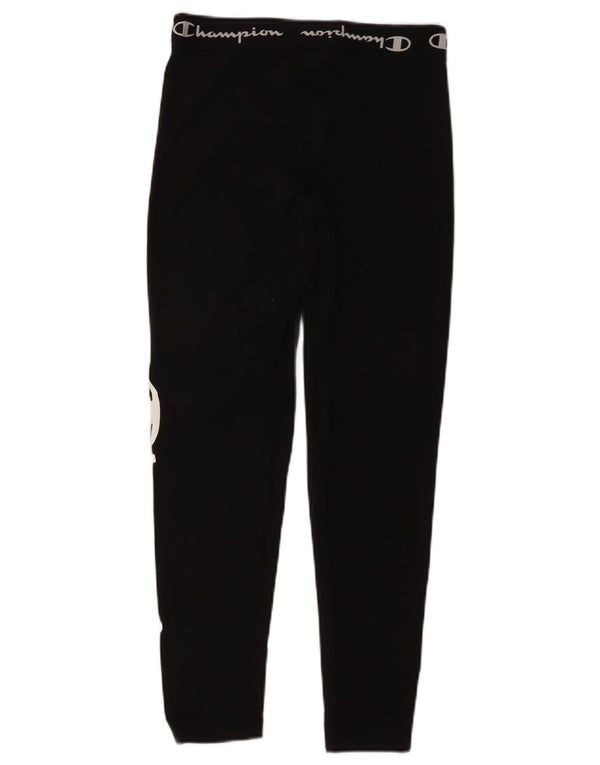 Leggings grafici da donna CHAMPION UK 4 XS cotone nero