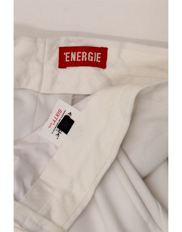 Pantaloni chino dritti da uomo Energie W36 L34 poliestere bianco