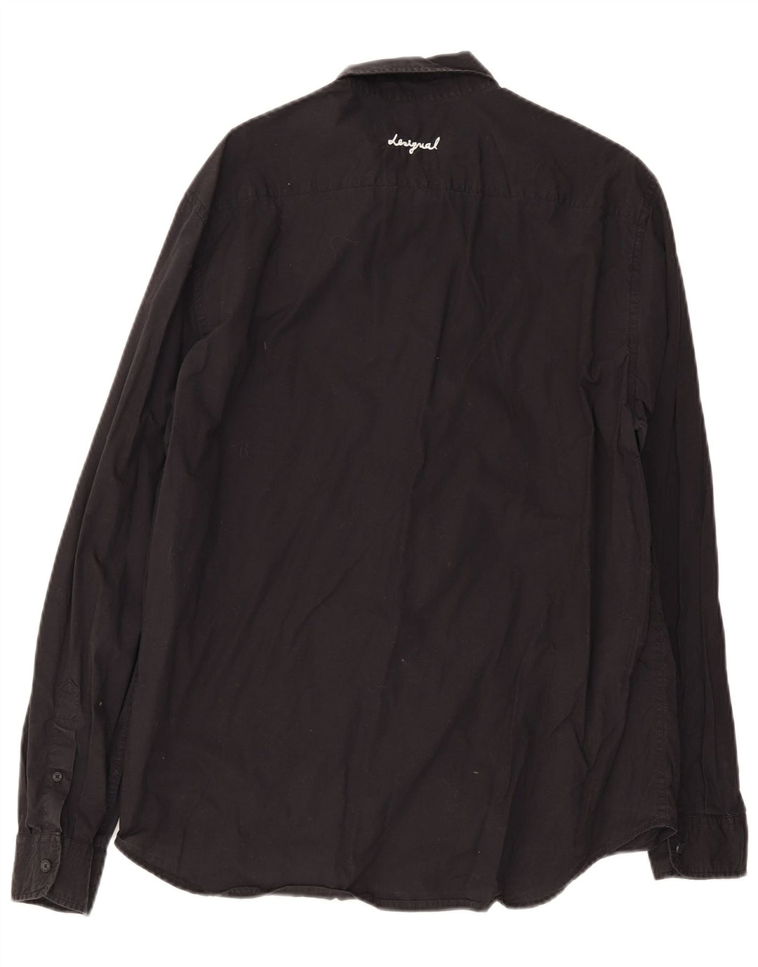 Camicia Desigual da uomo con vestibilità regolare grafica XL in cotone nero