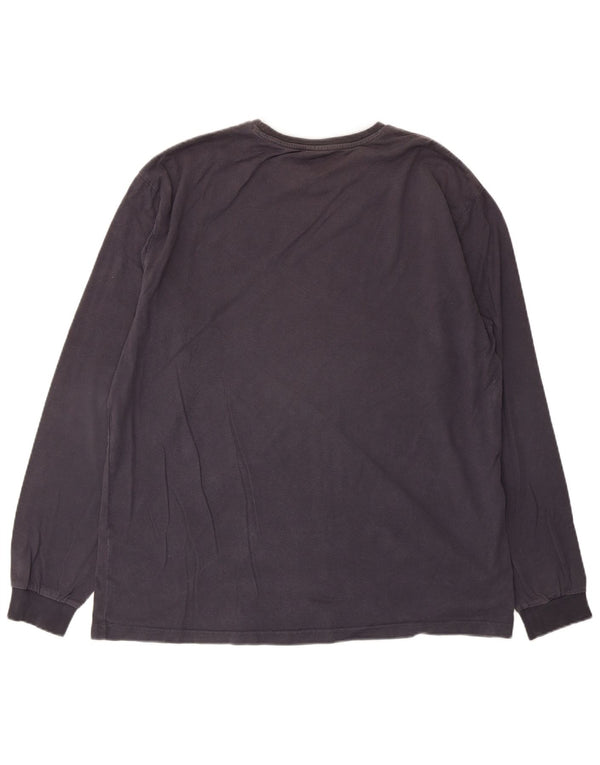 Fila Maglia da uomo a maniche lunghe grande in cotone grigio