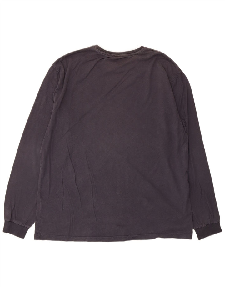 Fila Maglia da uomo a maniche lunghe grande in cotone grigio