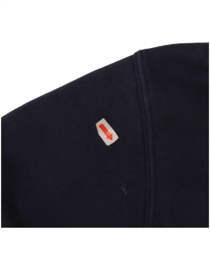 NIKE Mens Hoodie Jumper XL Navy Blue Cotton