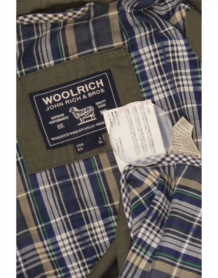 Giacca utility da uomo Woolrich UK 40 Large Green Cotton