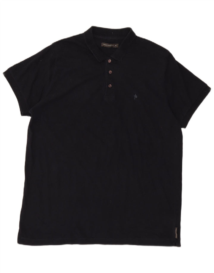 Polo da uomo French Connection 2XL in cotone blu navy