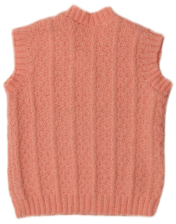 Canottiera vintage da donna UK 12 rosa medio