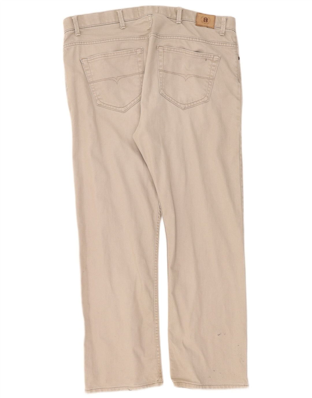 Jeans dritti da uomo Marks & Spencer blu Harbour W40 L31 cotone grigio