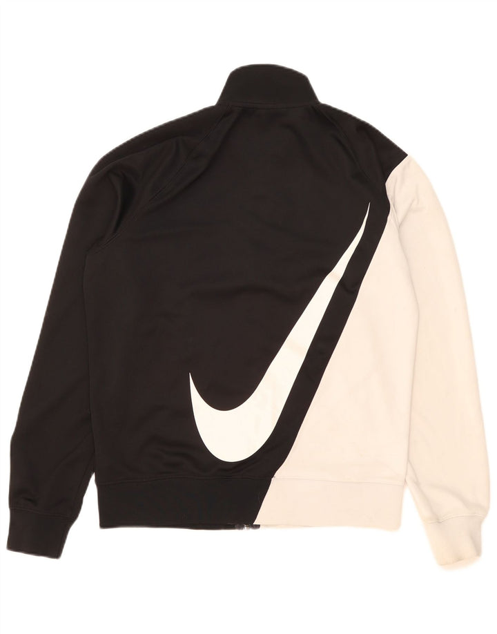 Giacca da ginnastica NIKE da uomo con grafica, piccola, in poliestere color block nero