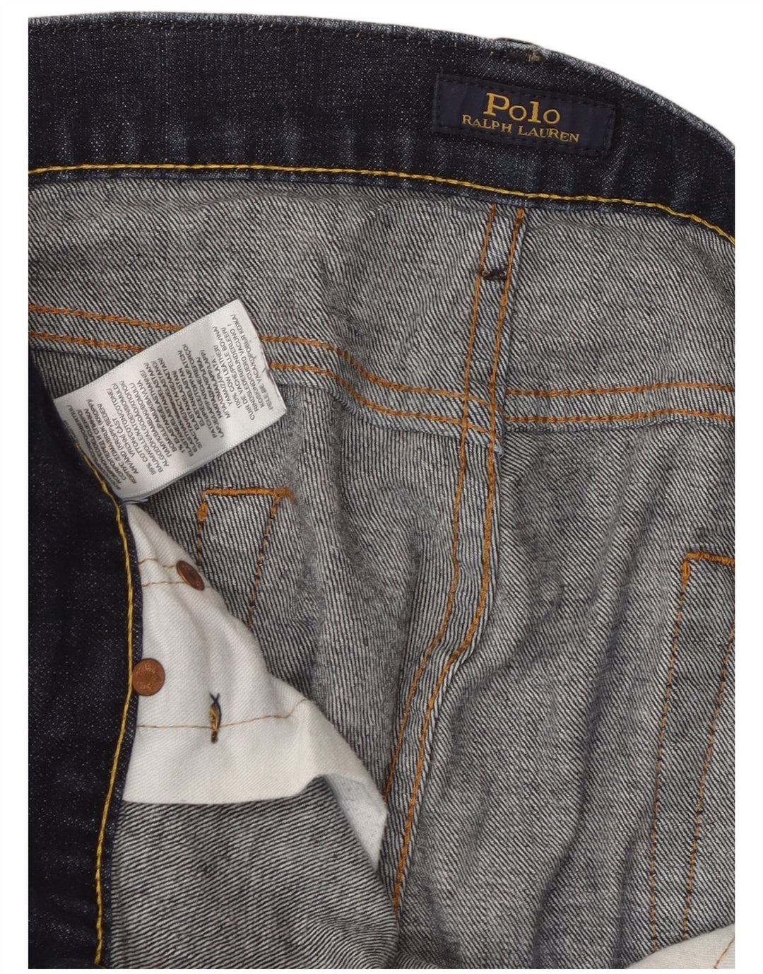 Jeans skinny da uomo Polo Ralph Lauren W36 L32 cotone blu navy