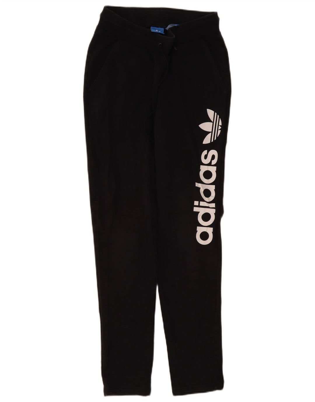 Pantaloni da tuta con grafica Adidas da donna UK 10 piccoli neri